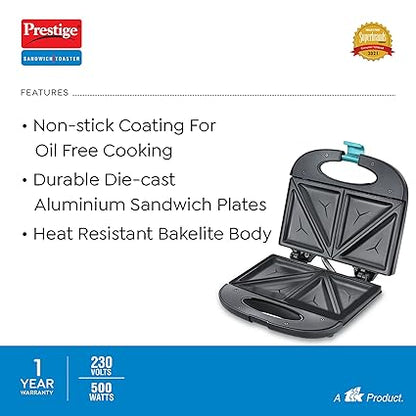 Prestige Sandwich Toaster PSMFB (D) 800 W
