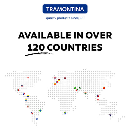 Tramontina Titanex 30cm Pre-Seasoned Cast Iron Reversible Dosa Tawa Grill Pan with Heat Resistant Silicone Grip