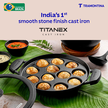 Tramontina Titanex Cast Iron Paniyarakkal 20 cm