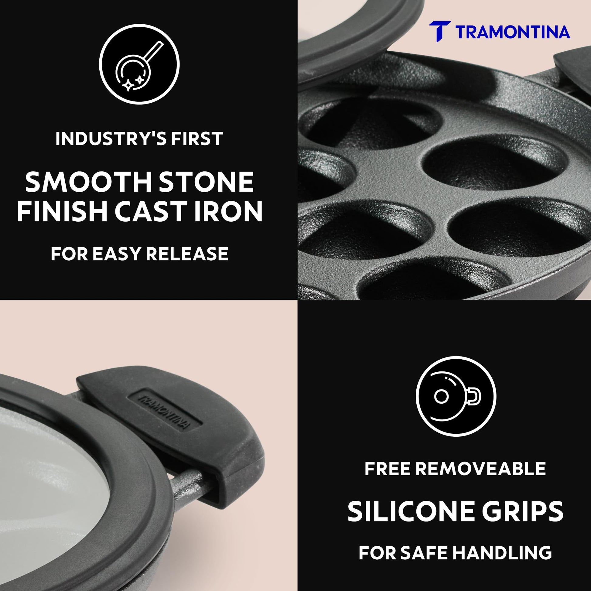 Tramontina Titanex Cast Iron Paniyarakkal 20 cm