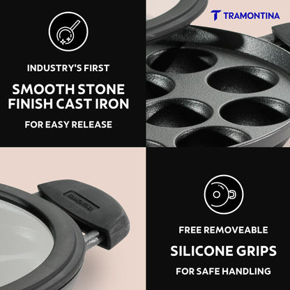 Tramontina Titanex Cast Iron Paniyarakkal 20 cm