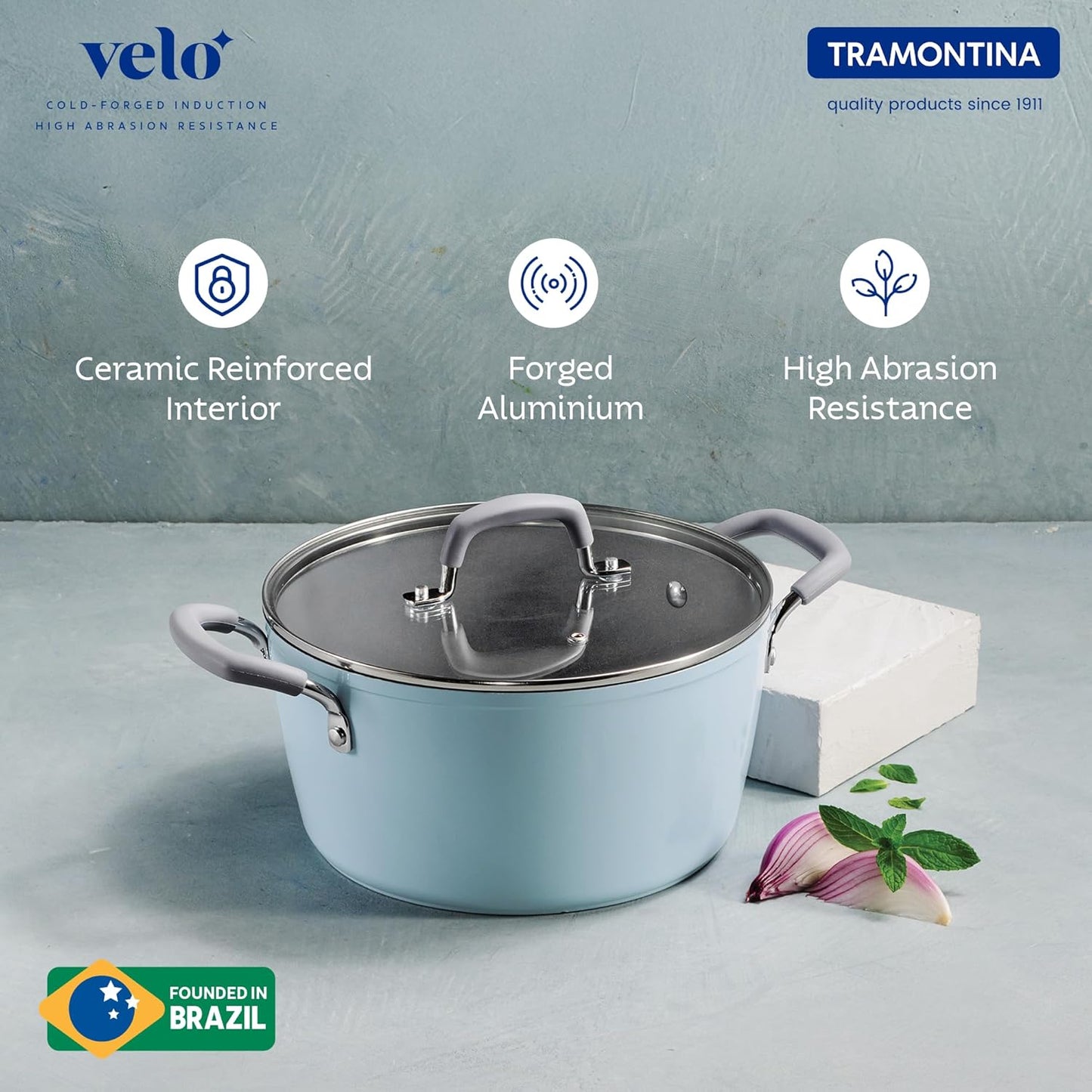 Tramontina Velo Forged Casserole 24 cm - Sea