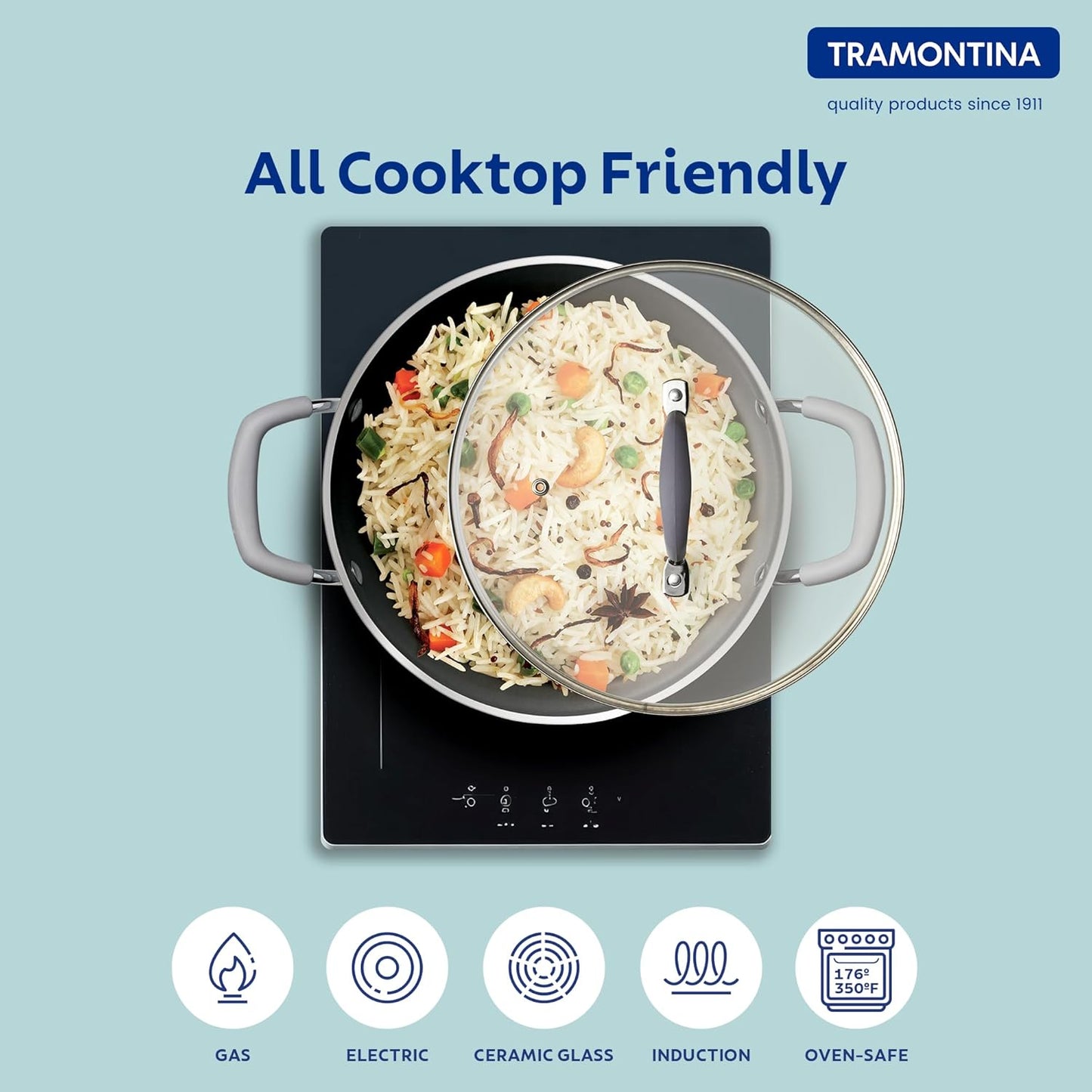 Tramontina Velo Forged Casserole 24 cm - Sea