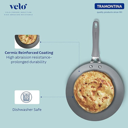 Tramontina Velo Forged Concave Tawa 26 cm - Sand
