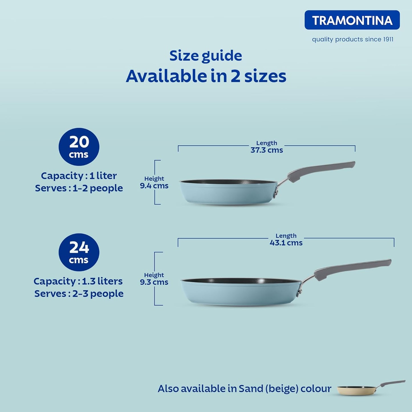 Tramontina Velo Forged Fry Pan 20 cm - Sea