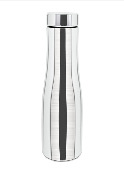 KEMP DELIZIO FLORA Edition Stainless Steel Fridge Water Bottle 1000 ML | 1 L | Single Walled | Office | Gym | Travelling | Leak Proof LID | ECO Friendly | BPA Free | for Adult, Kids