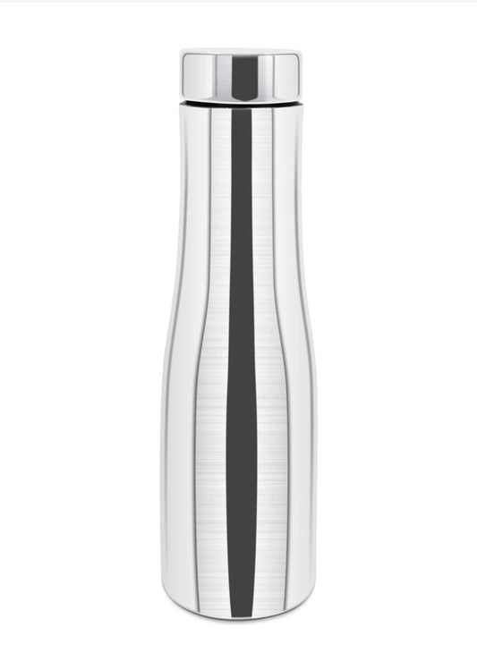 KEMP DELIZIO FLORA Edition Stainless Steel Fridge Water Bottle 1000 ML | 1 L | Single Walled | Office | Gym | Travelling | Leak Proof LID | ECO Friendly | BPA Free | for Adult, Kids