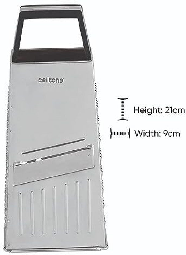 CELLTONE 5-in-1 Stainless Steel Vegetable Grater Slicer & Cheese Shredder Set