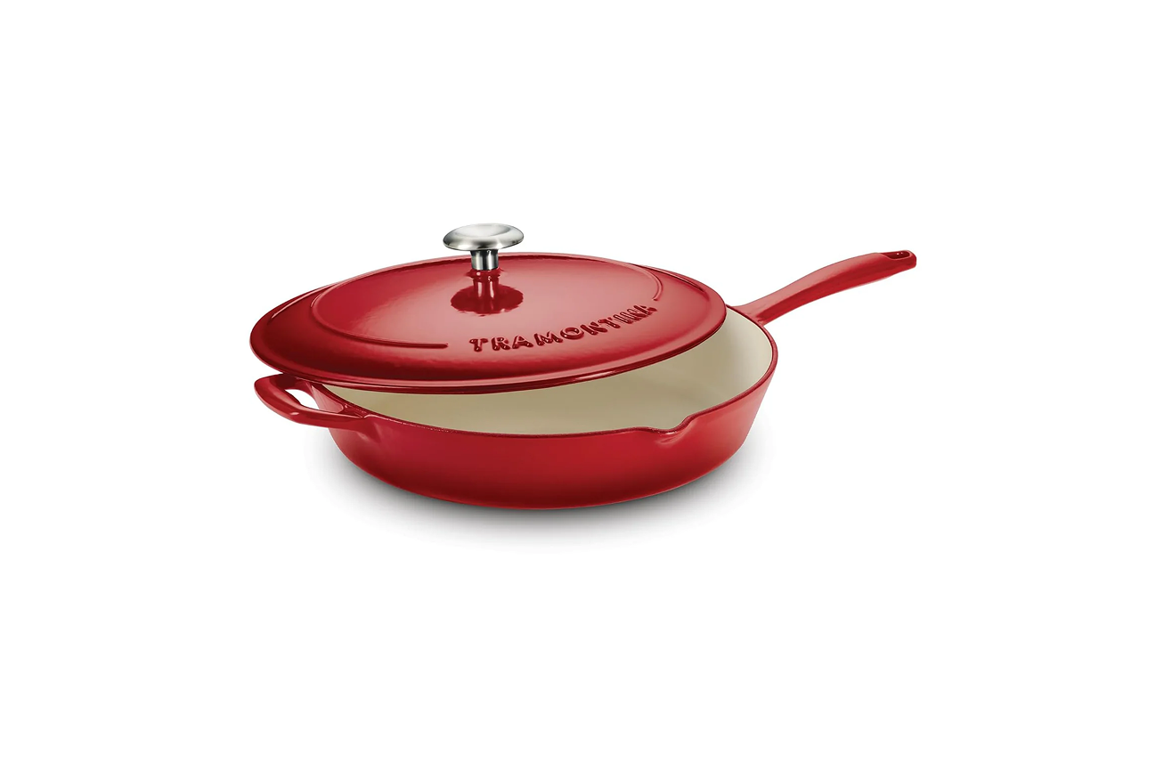 Tramontina Bestow Enameled Cast Iron Covered Skillet