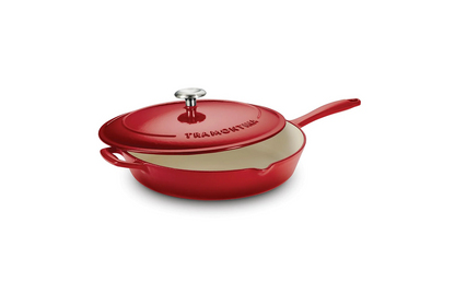 Tramontina Bestow Enameled Cast Iron Covered Skillet