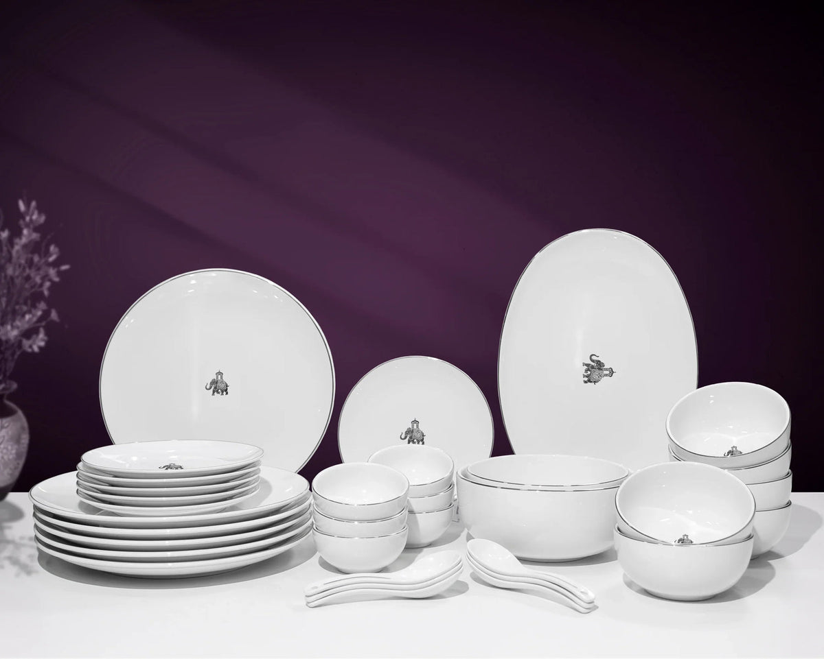 Vola Gaj 33-Piece Fine Porcelain Dinner Set | Elegant Dining