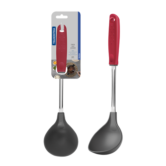 Tramontina Utilitá Nylon Ladle with Red Polypropylene Handle