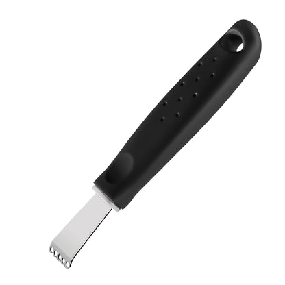 Tramontina Utilitá Stainless Steel Lemon Grater with Black Polypropylene Handle