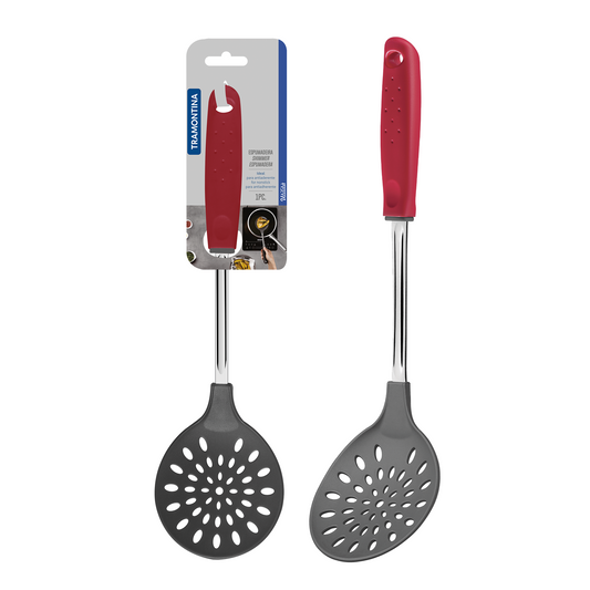 Tramontina Utilitá Nylon Skimmer with Red Polypropylene Handle